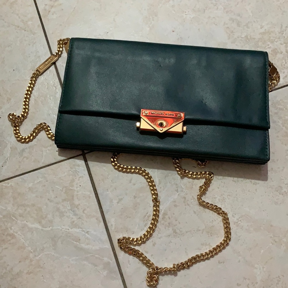 Michael Kors wallet on a chain